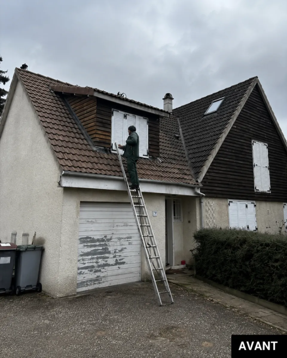 Maison avant après rénovation extérieure — avant