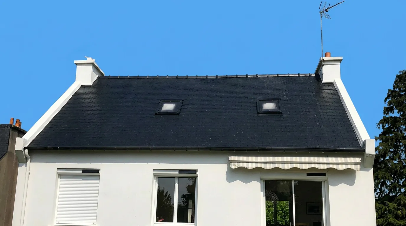 Toiture en ardoise rénovée par Toiture Winter Père & Fils près de Cholet