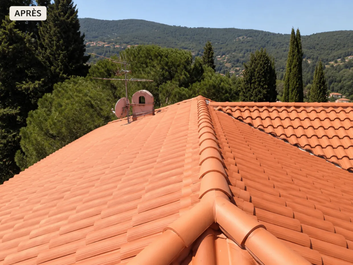 Travaux de couverture — après