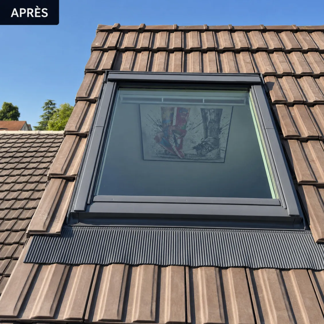 Pose et réparation de Velux — après