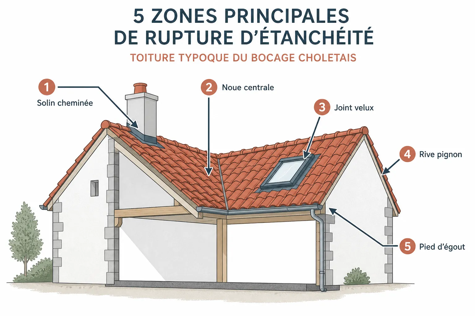 Étanchéité toiture : les points faibles à surveiller