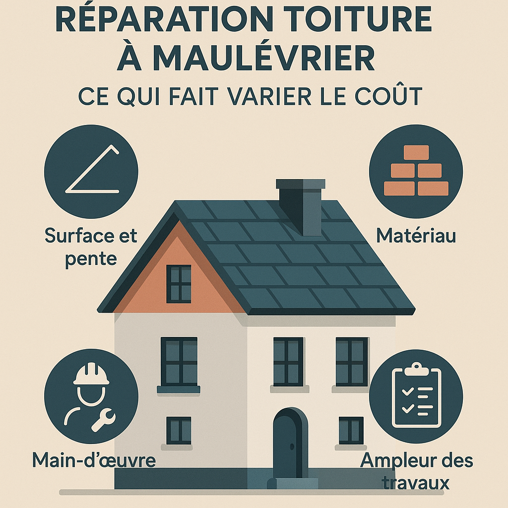 Réparation toiture à Maulévrier : ce qui fait varier le coût